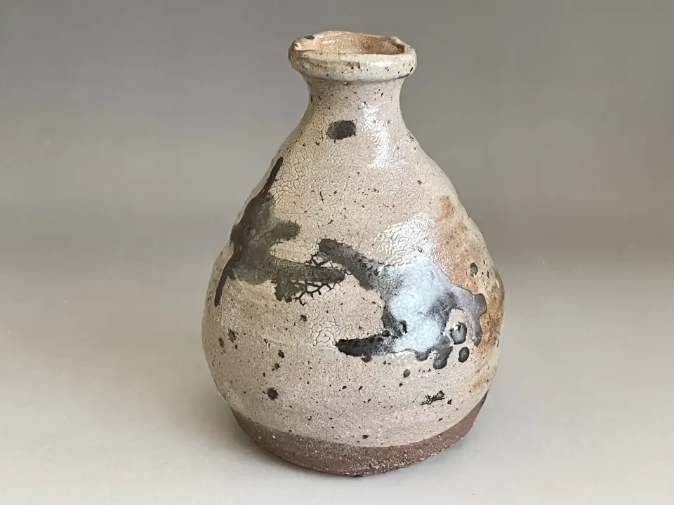 西浦武 越前焼 扁壷 高さ33.0㎝ 花入 花瓶 花器 茶道具 | 陶酔庵