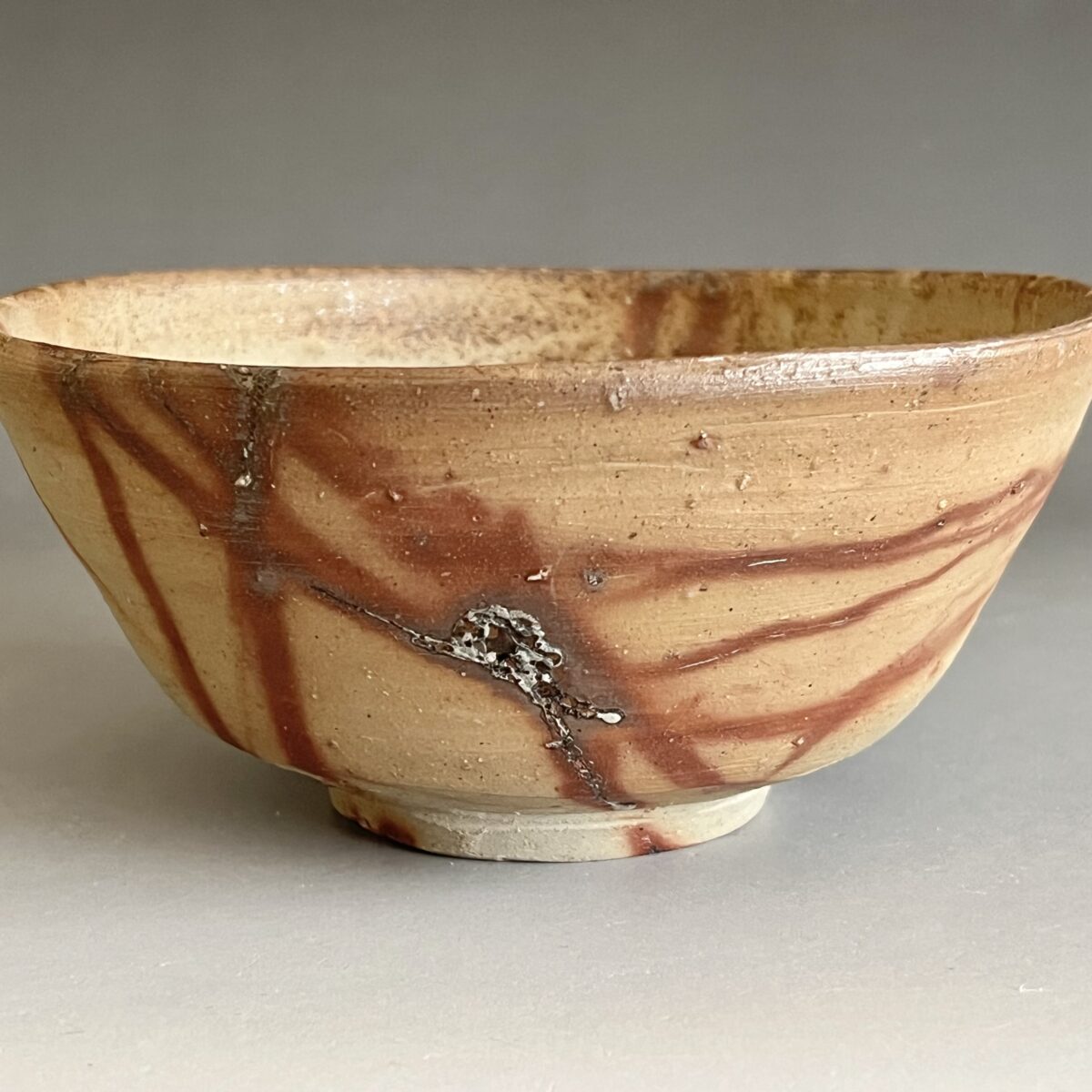 備前　緋襷　茶碗