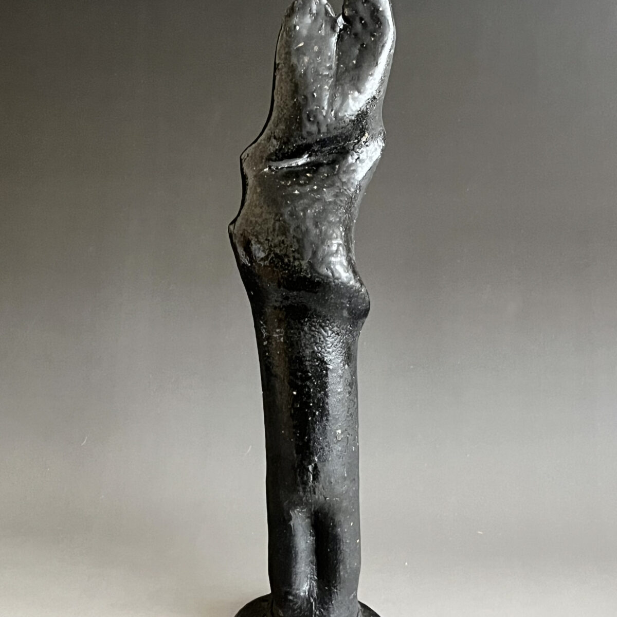 黒備前　土柱器　オブジェ