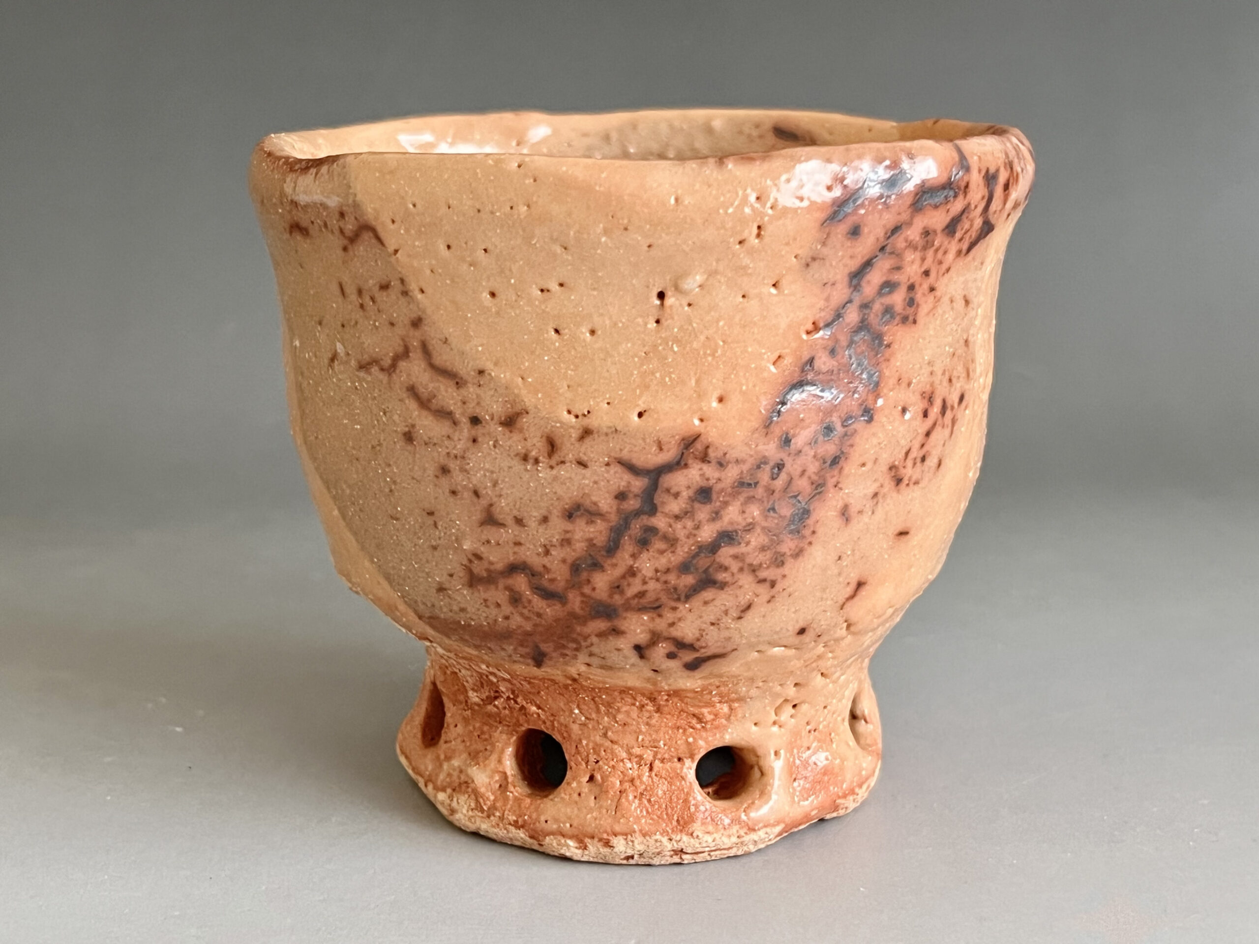 越前　花入　西浦武 西浦武 越前焼 扁壷 高さ33.0㎝ 花入 花瓶 花器 茶道具 | 陶酔庵