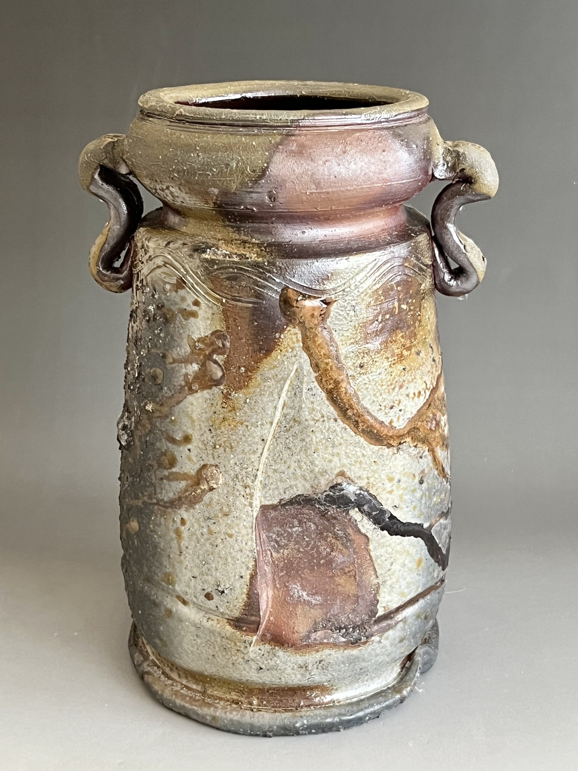 越前　花入　西浦武 越前 花入 西浦武