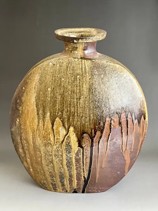 森青史 灼陽五窯 備前 割山椒 足付 向付 五客 小鉢 懐石 会席 和食器