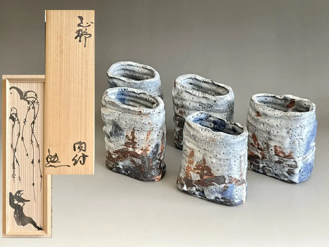 ○ 鈴木五郎 志野 向付 五客 深向付 懐石 会席 和食器 | 陶酔庵 -tousuian-