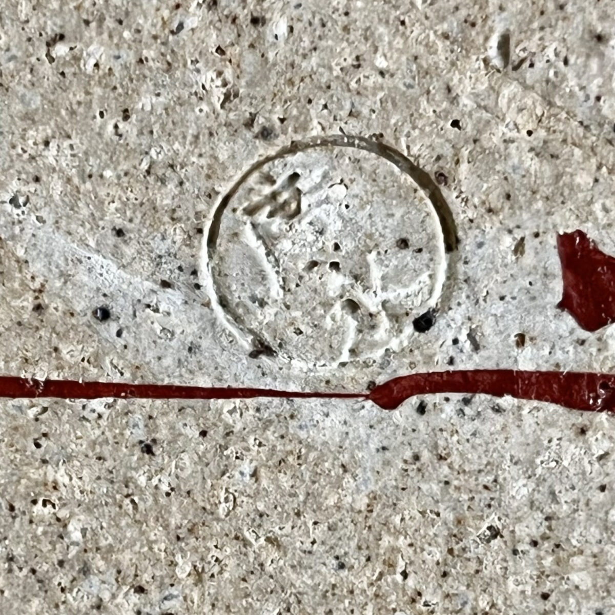 坪島土平 （師 川喜田半泥子） 廣永窯　色絵　鳳凰文　亀甲鉢　六角鉢　菓子器の陶印