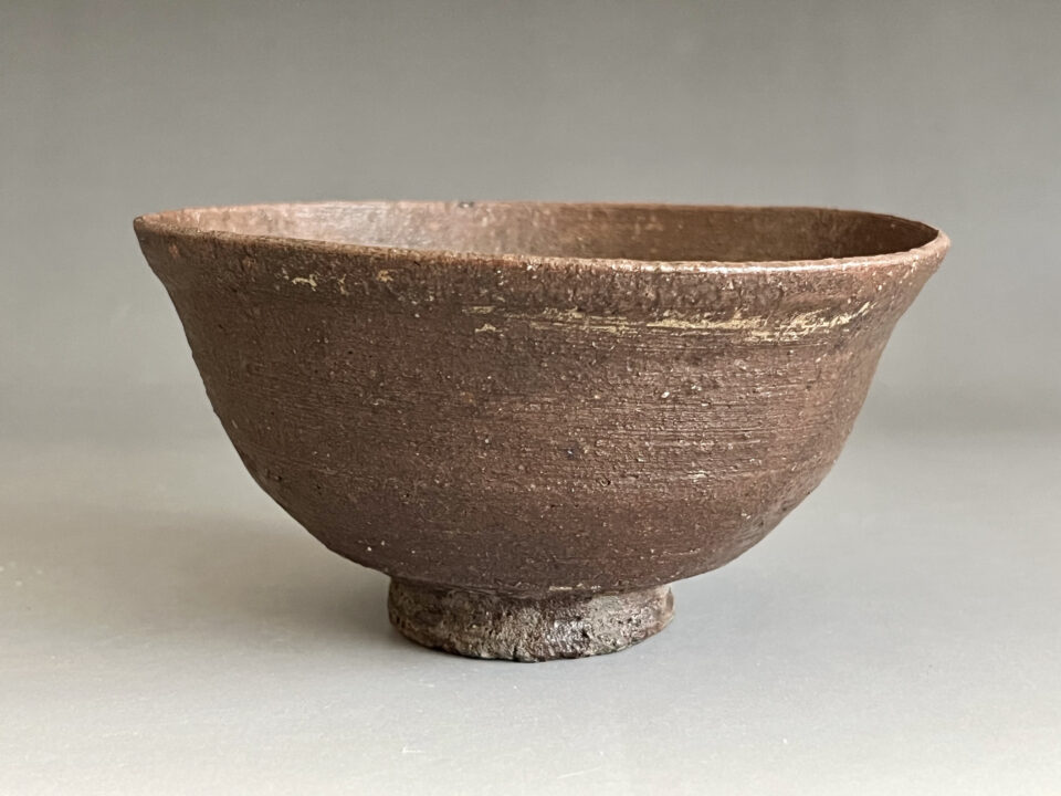 須賀保中　須山窯　伊羅保　茶碗　茶道具　高麗茶碗