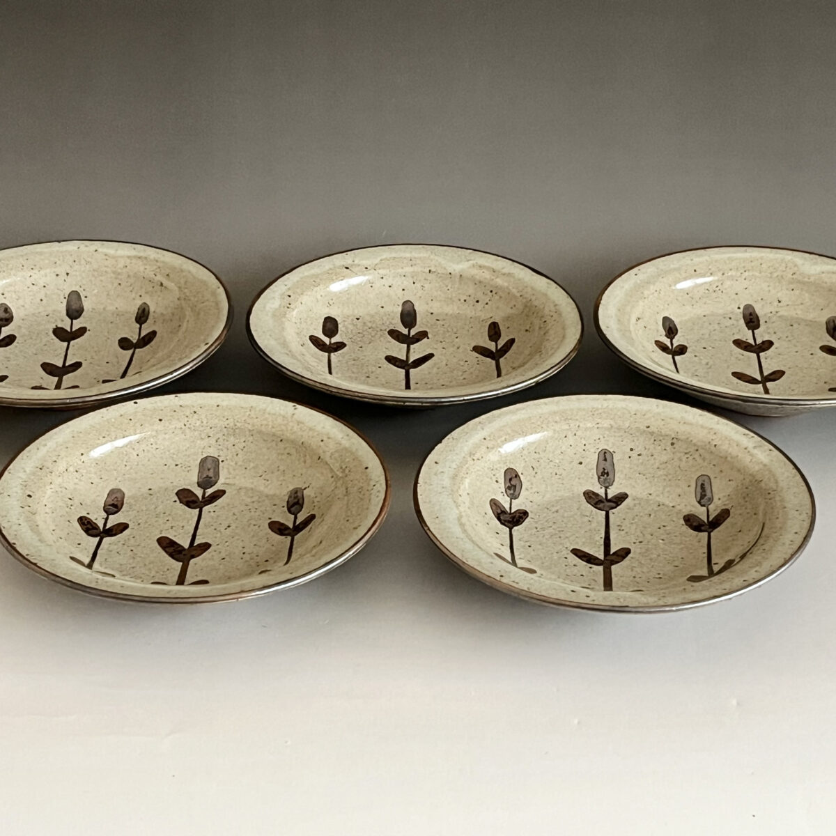 絵唐津　銘々皿　五客