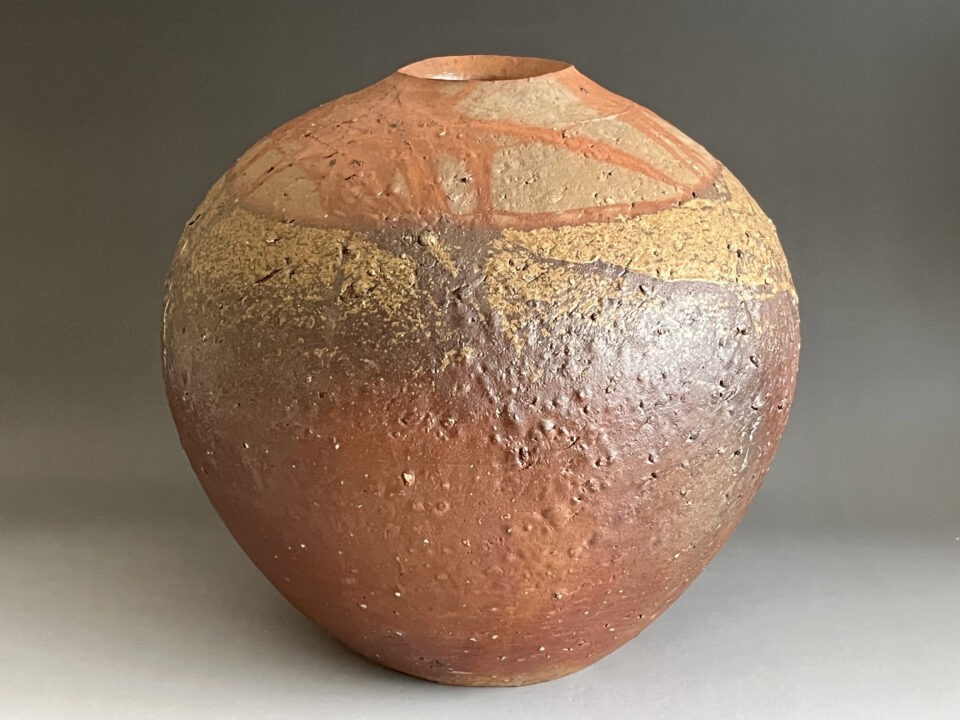 小西陶古 備前 牡丹餅 大皿 胴径39.5㎝ 飾り皿 | 陶酔庵 -tousuian-