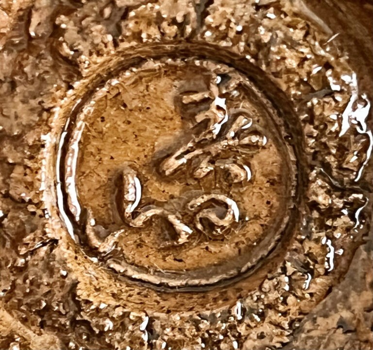 二代 開発文七 （開発文明） 春日山窯　大樋　茶碗　茶道具の陶印