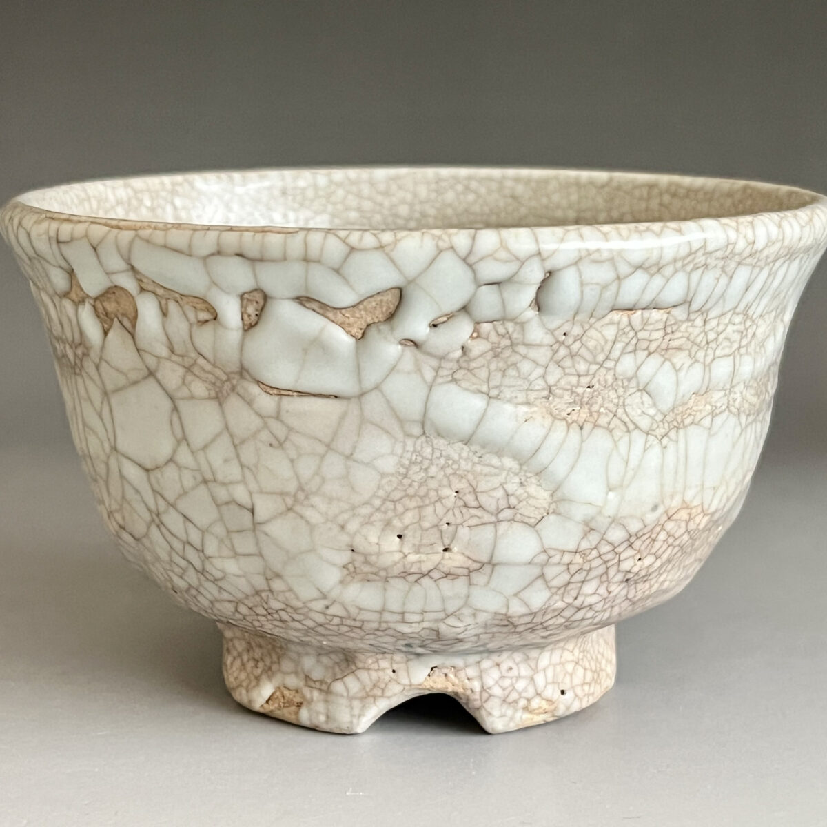 高麗　割高台　茶碗