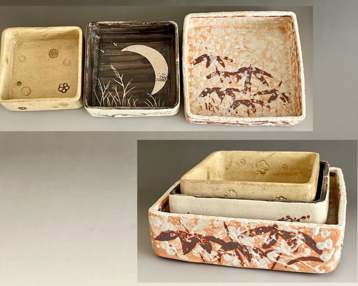 志野　織部　黄瀬戸　雪月花　角鉢