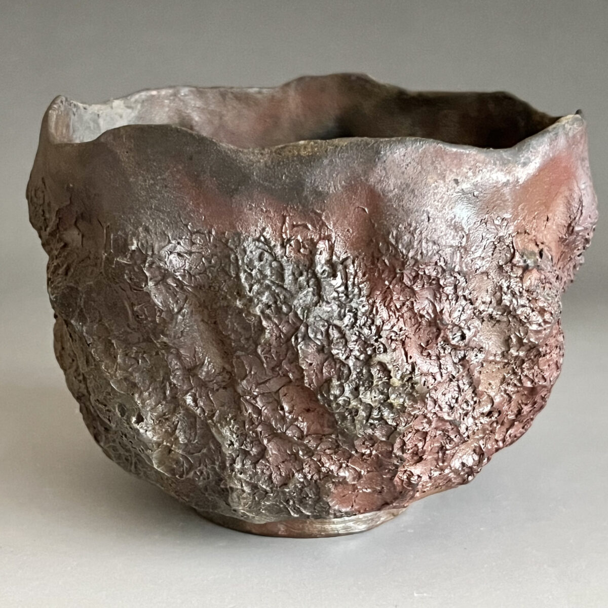 手造　飾茶碗　銘 岩竹