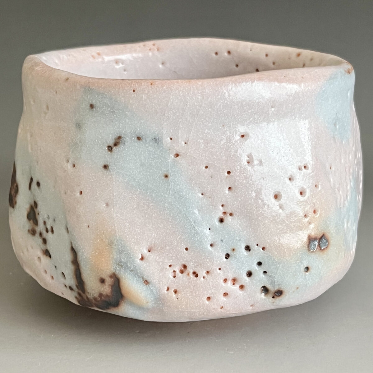 志野　茶碗　二重箱