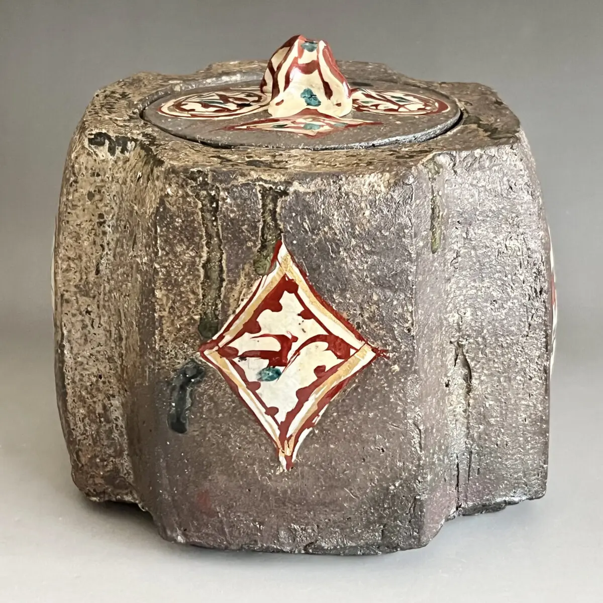 茶道具/水指 廣永窯 坪島土平 赤絵 茶道具 共箱 茶道具/水指 廣永窯 坪島土平 赤絵 茶道具 共箱 工芸品