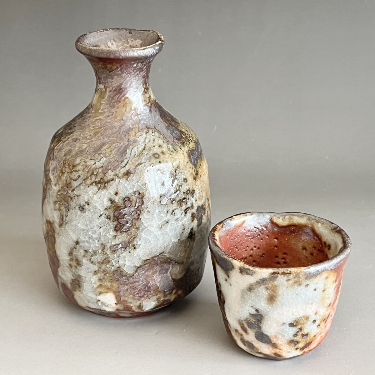 志野　徳利　ぐい呑