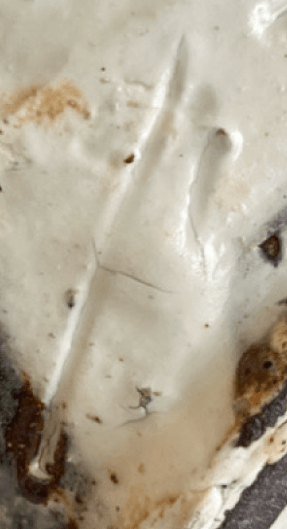 陶印（作印）：高台脇に『カ』の字があります