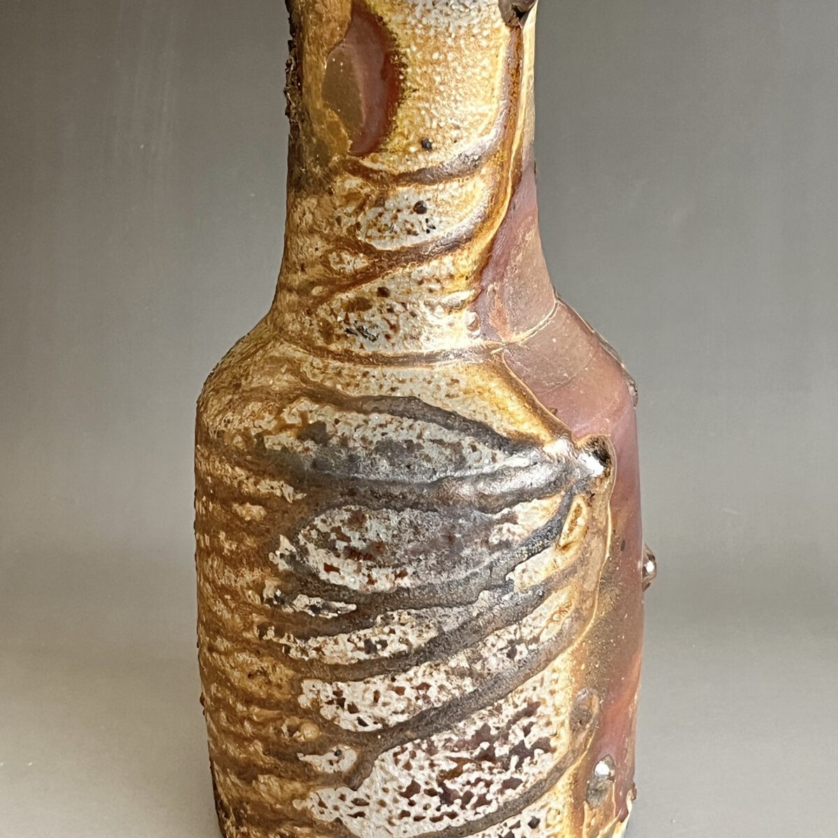 備前　窯変　花入