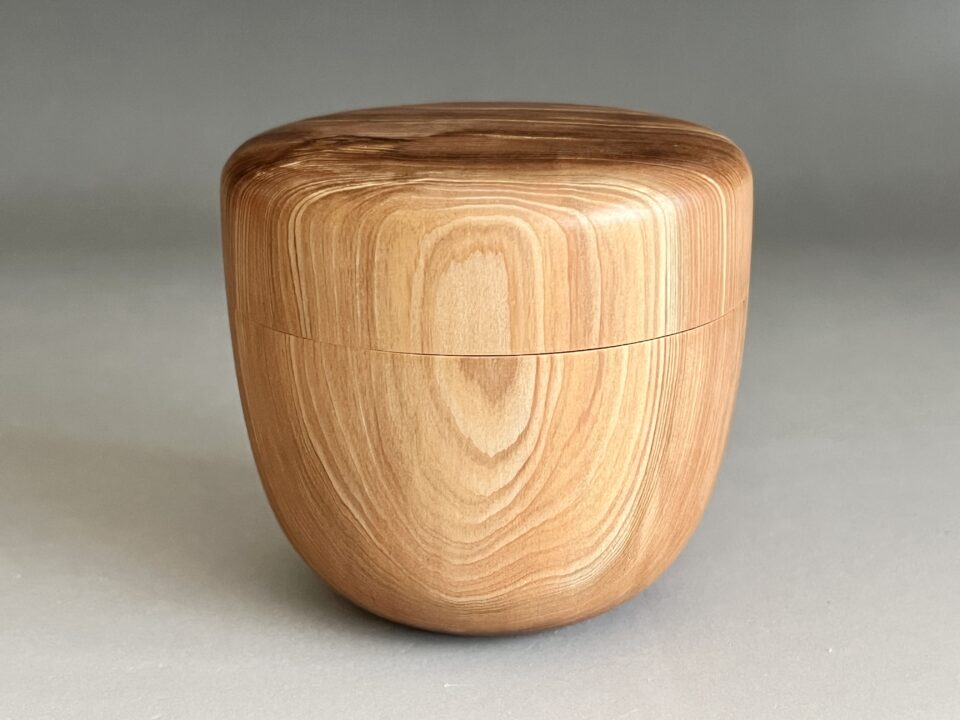 ⚫︎ 栃木県伝統工芸士　村田茂　日光杉　茶入　棗　曲げ物師　茶道具　茶器　木工芸