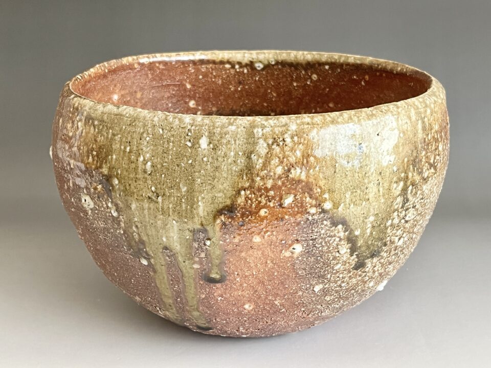 ★ 吉田喜彦 （師 人間国宝 荒川豊蔵） 桃源窯　信楽　鉢　胴径23.0㎝　大鉢　和食器