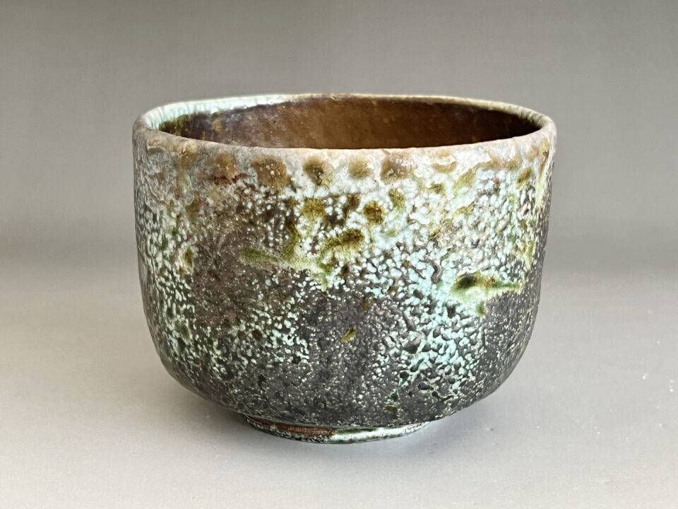 ★ 佐久知炎仙　秘色南蛮焼　茶碗　茶道具