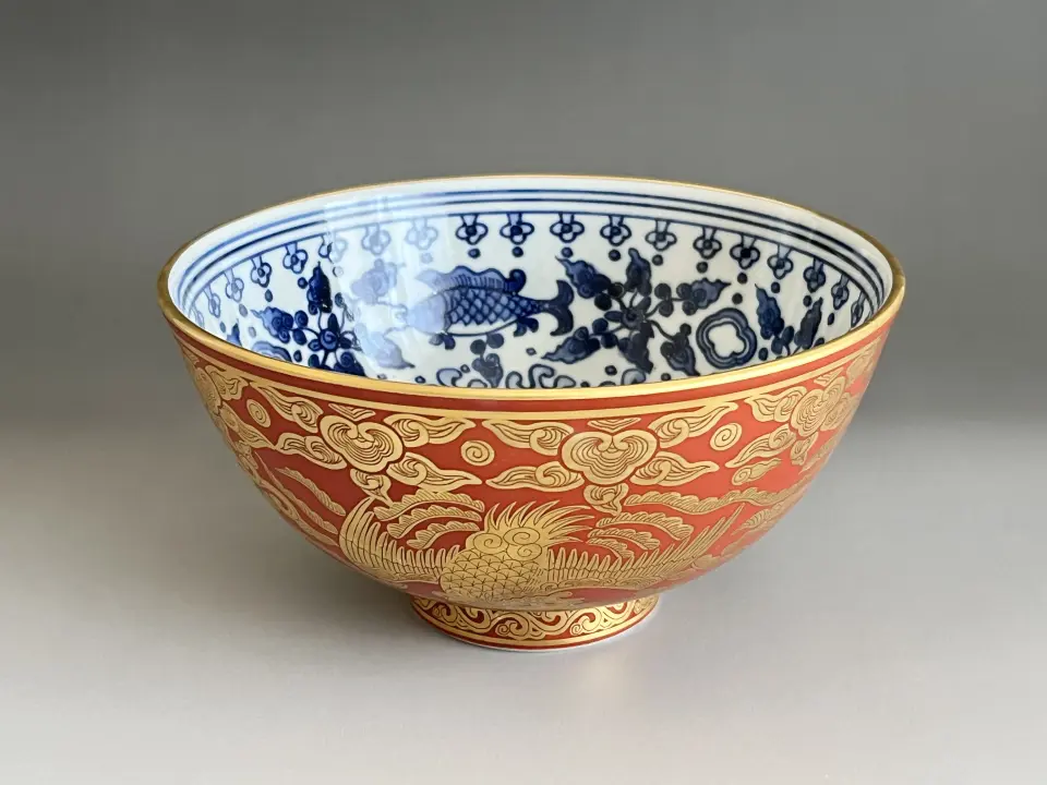 人間国宝 浜田庄司 （濱田庄司） 益子焼 柿釉 抜絵 合子 香合 小箱