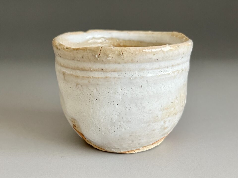 人間国宝 十一代 三輪休雪 （寿雪）　萩焼　さかつき　ぐい呑　酒盃　酒器