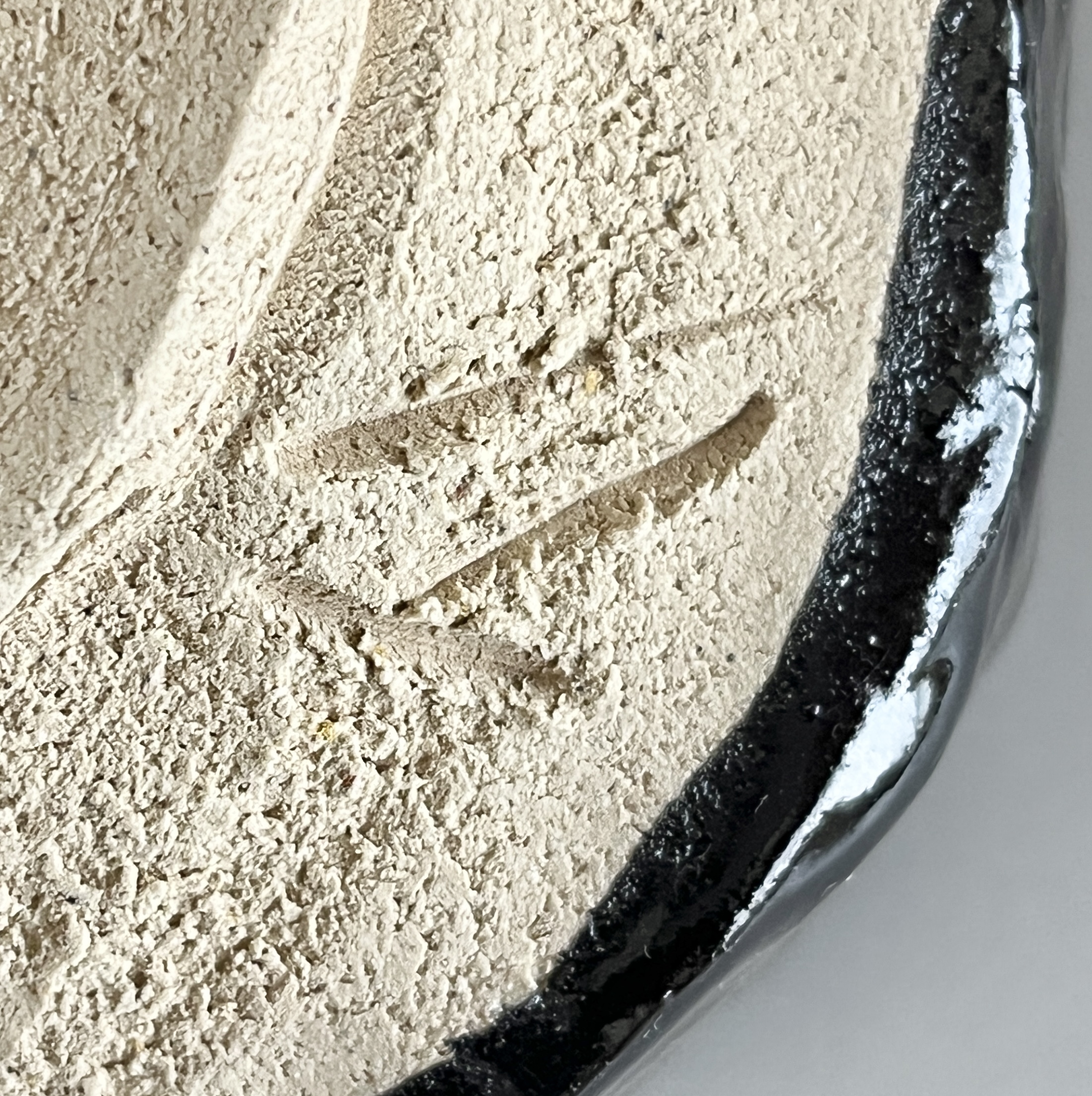 ★ 中島正雄 （師 日根野作三）　瀬戸黒　富士茶碗　茶道具　引出し黒の陶印