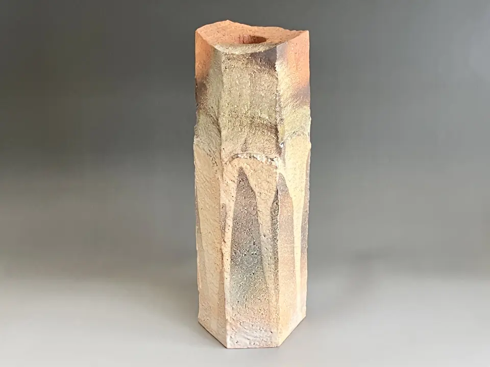 ○ 山本雄次 平安 麦波 鮎之図 大鉢 色絵金彩 胴径43.0㎝ 大作 飾り鉢