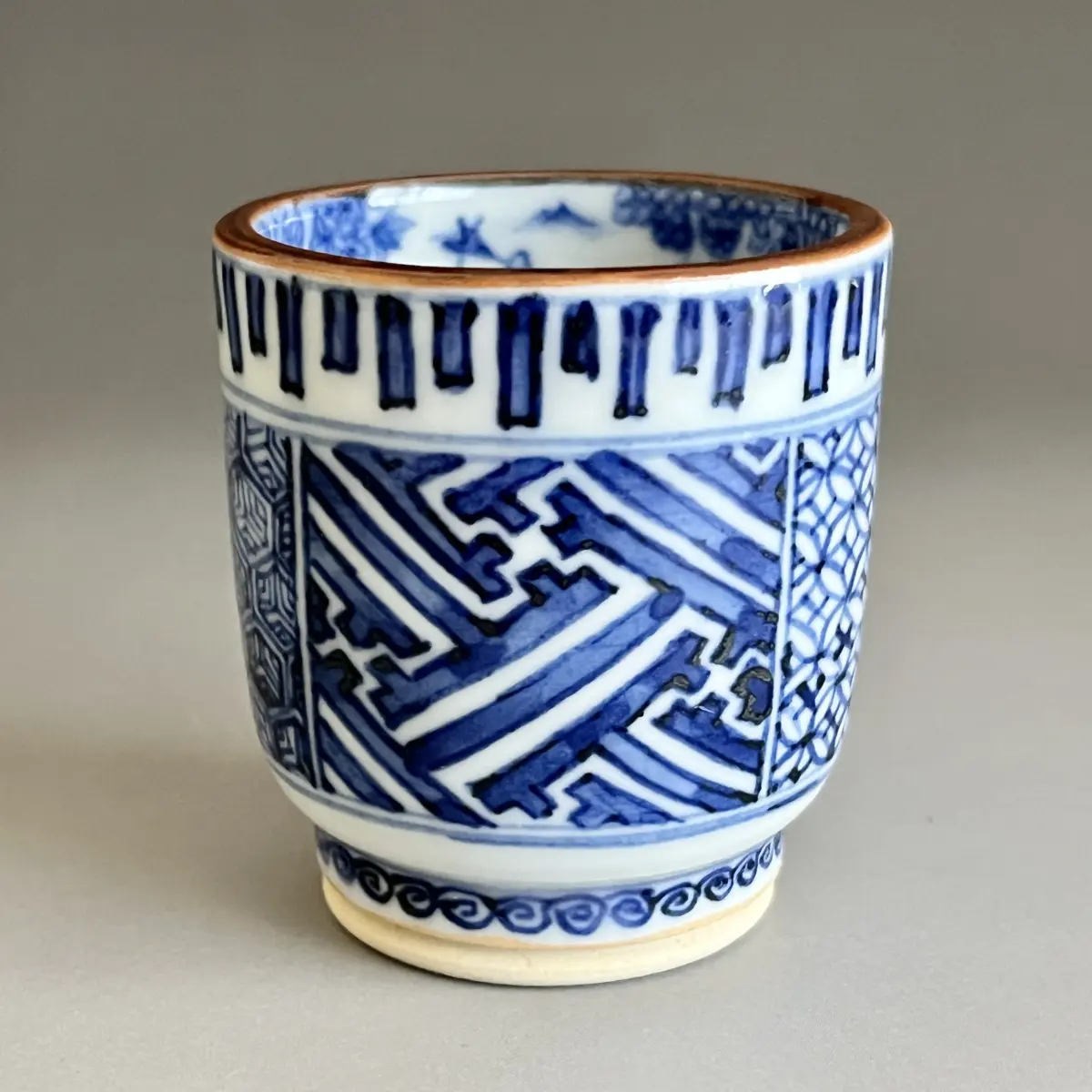 四代 須田菁華 九谷焼 祥瑞ぐい呑 染付 酒盃 酒器 | 陶酔庵 -tousuian-