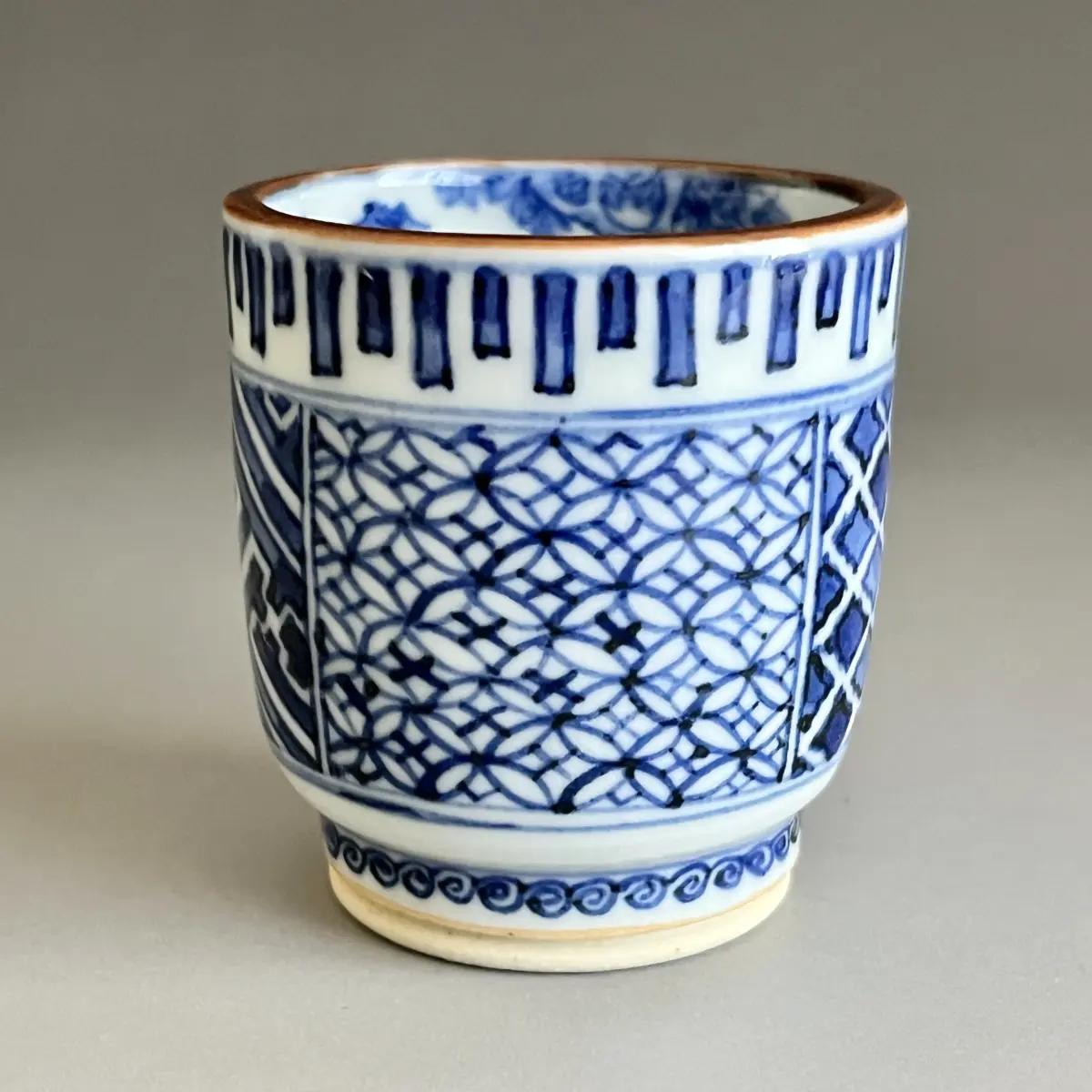 四代 須田菁華 九谷焼 祥瑞ぐい呑 染付 酒盃 酒器 | 陶酔庵 -tousuian-