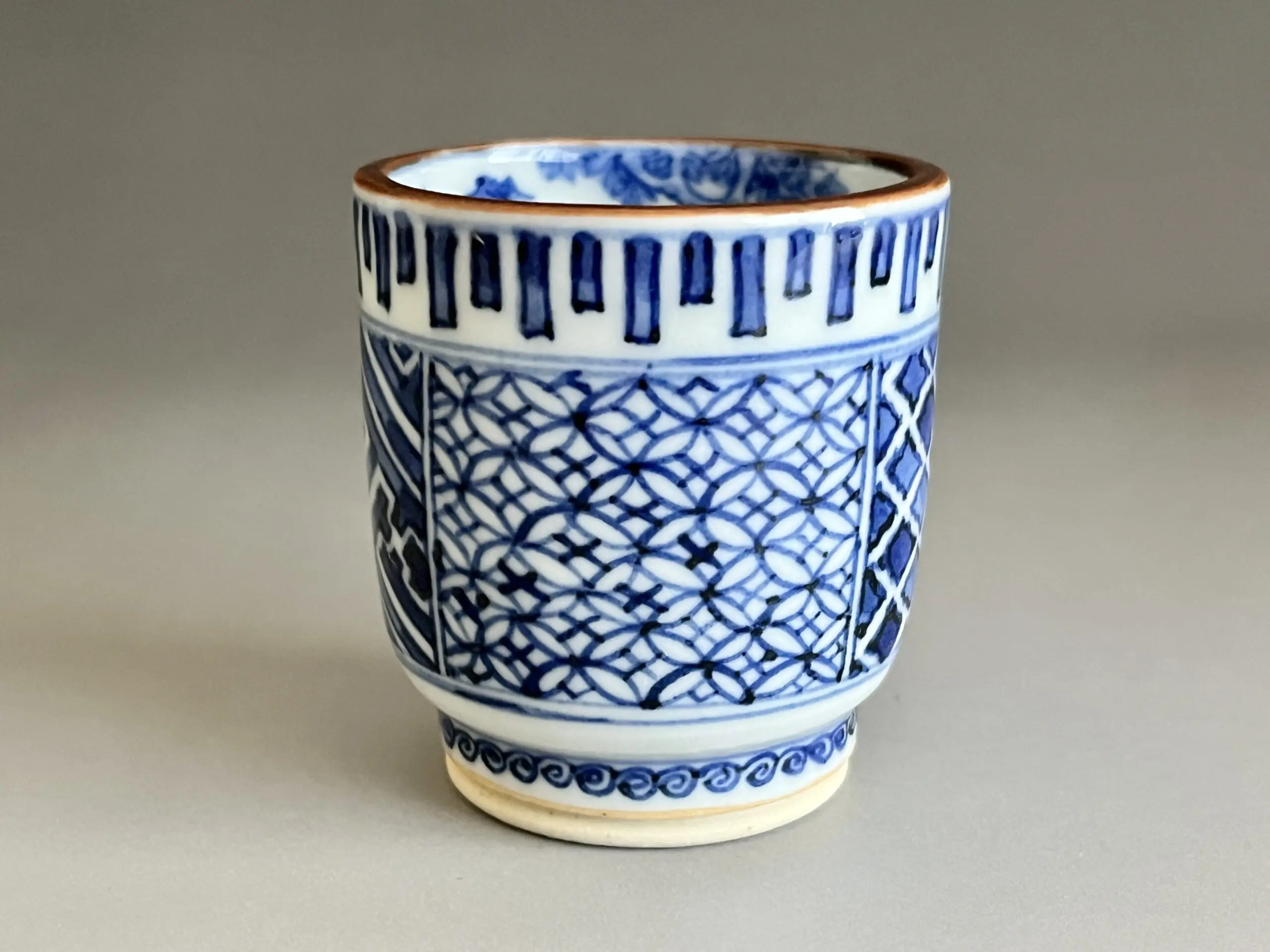 四代 須田菁華 九谷焼 祥瑞ぐい呑 染付 酒盃 酒器 | 陶酔庵 -tousuian-