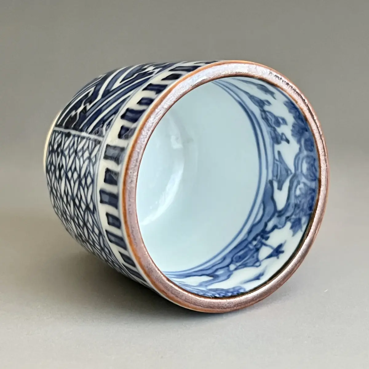 四代 須田菁華 九谷焼 祥瑞ぐい呑 染付 酒盃 酒器 | 陶酔庵 -tousuian-