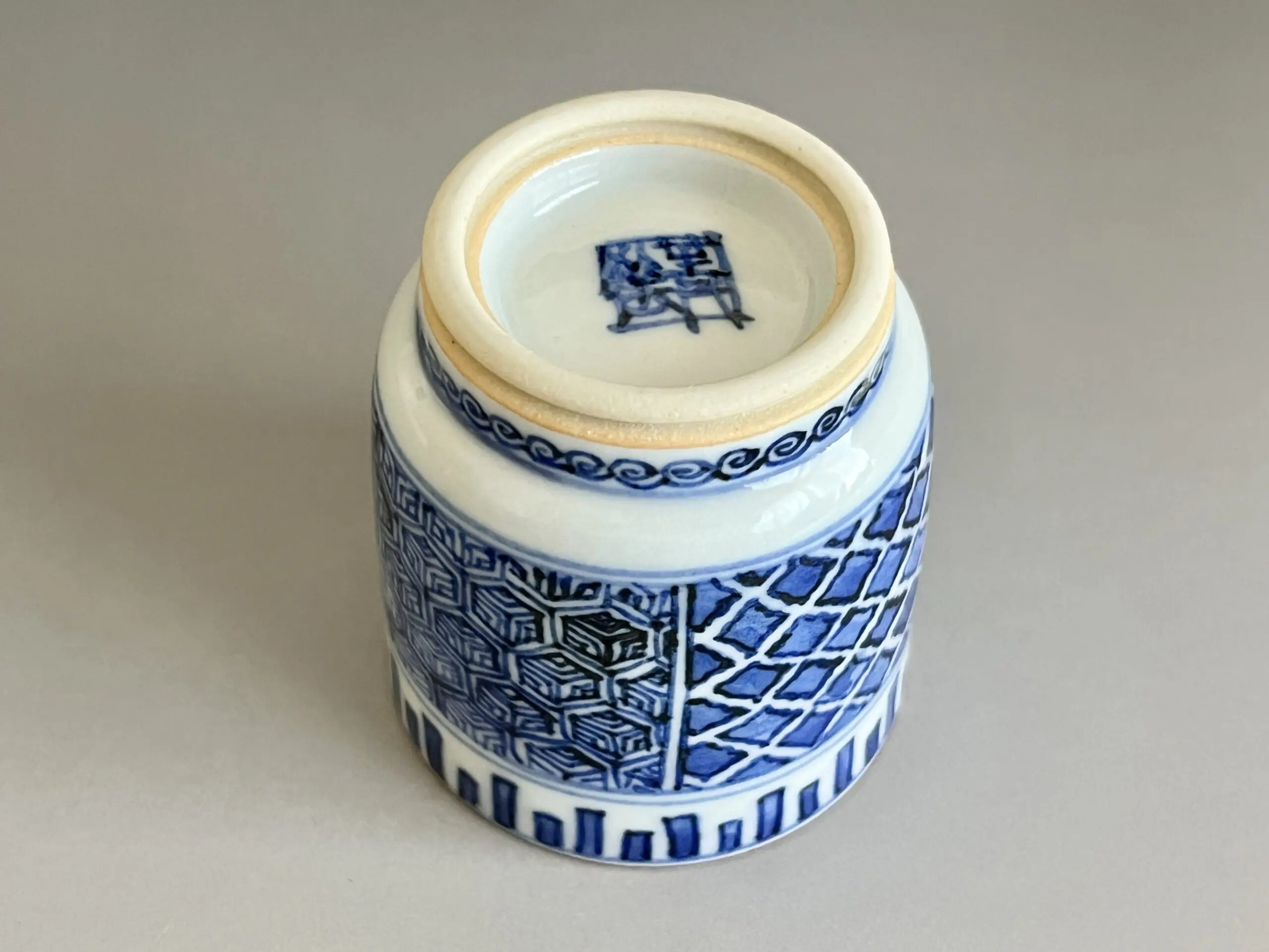 四代 須田菁華 九谷焼 祥瑞ぐい呑 染付 酒盃 酒器 | 陶酔庵 -tousuian-
