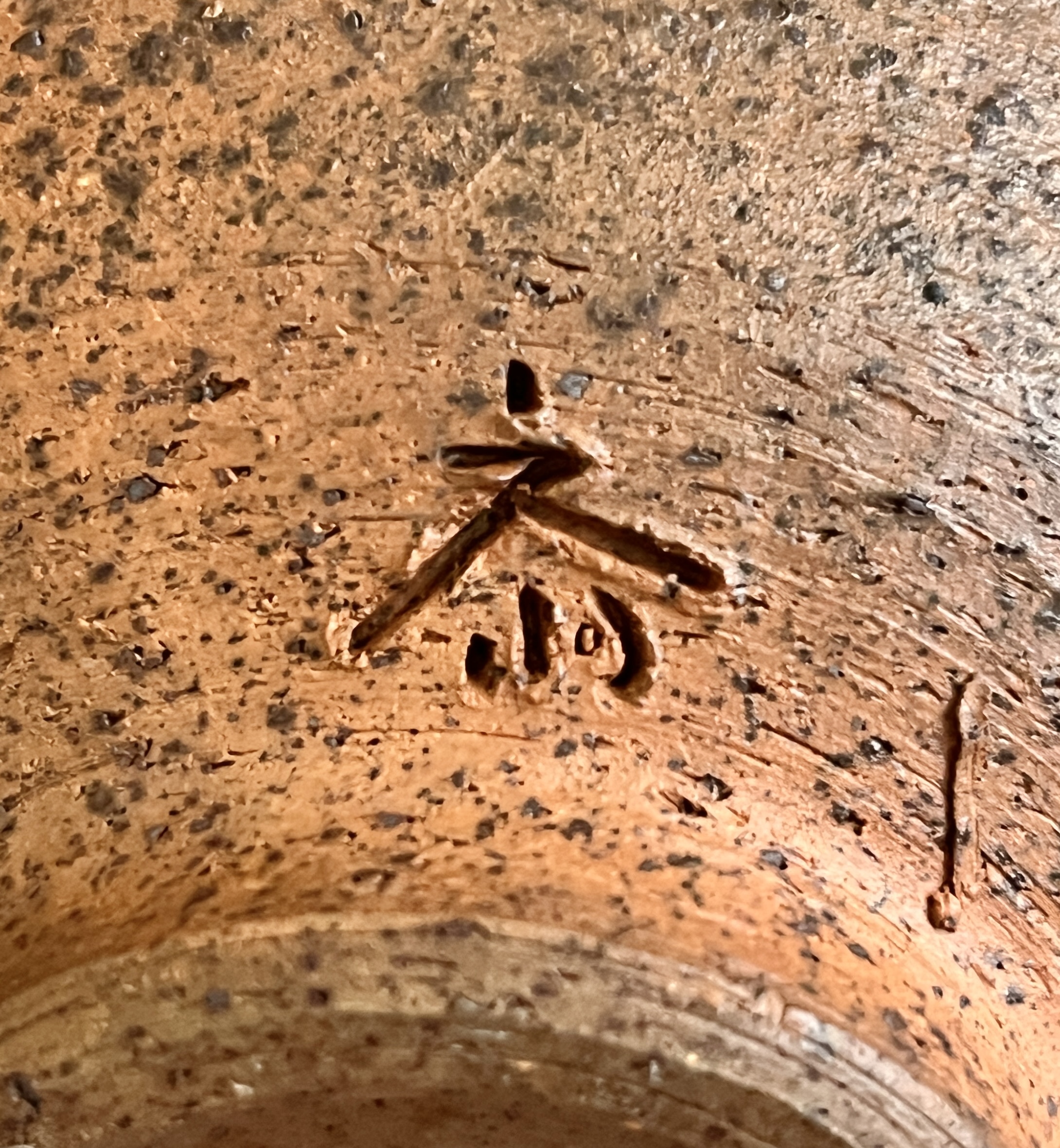 ⚫︎作者不詳　作家在銘　種子島　茶碗　焼締　焼き〆　茶道具の陶印