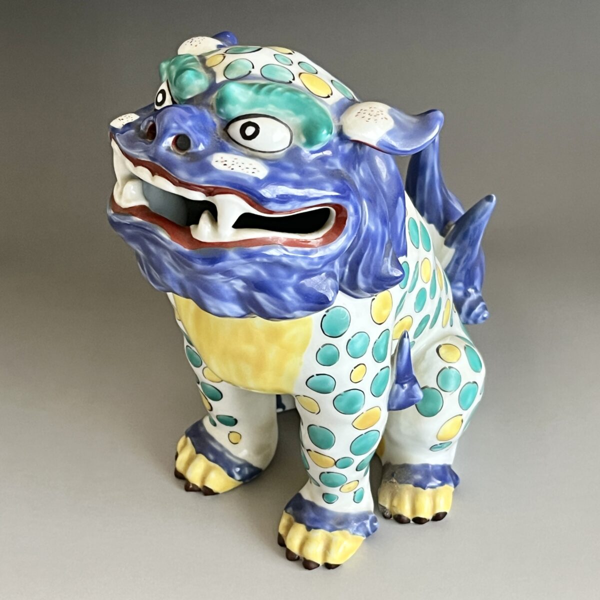 古伊万里　色絵獅子