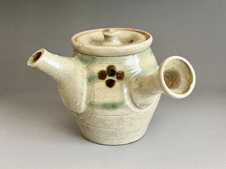 作者不詳　作家不明　益子焼　二彩急須　民芸　茶器　検 濱田庄司　浜田庄司