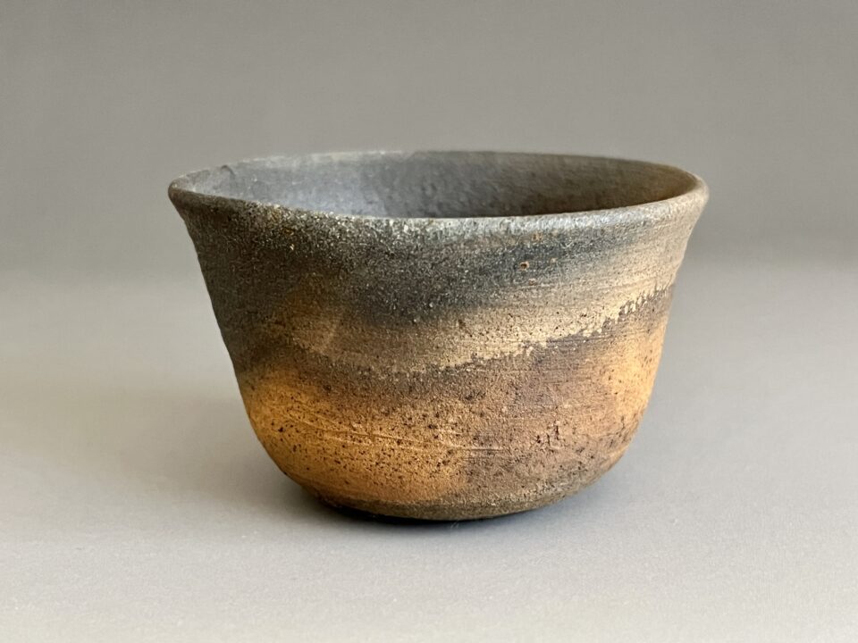 中里隆 （父 人間国宝 中里無庵） 唐津南蛮　ぐい呑　酒盃　酒器　種子島　焼締