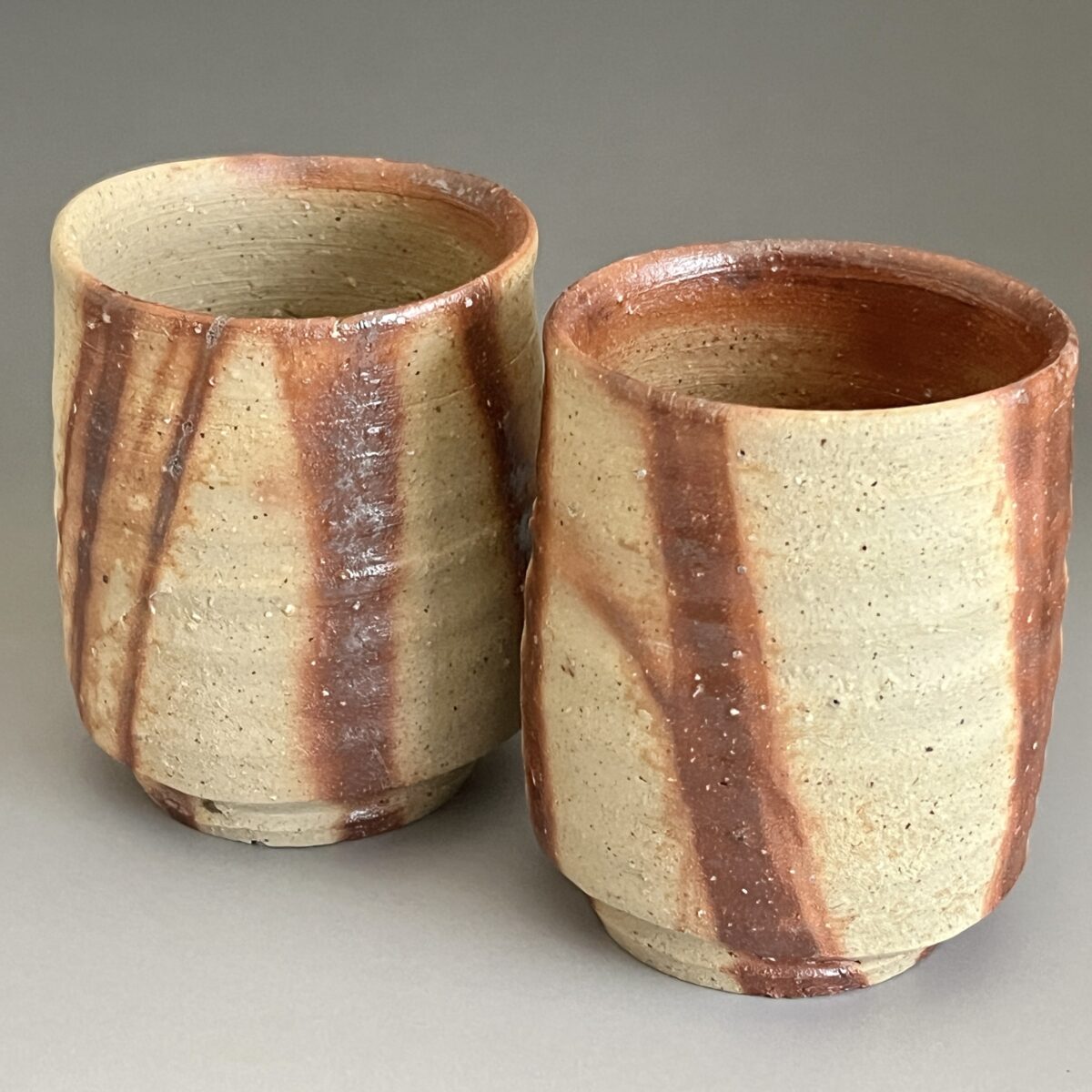 火襷湯呑　二客