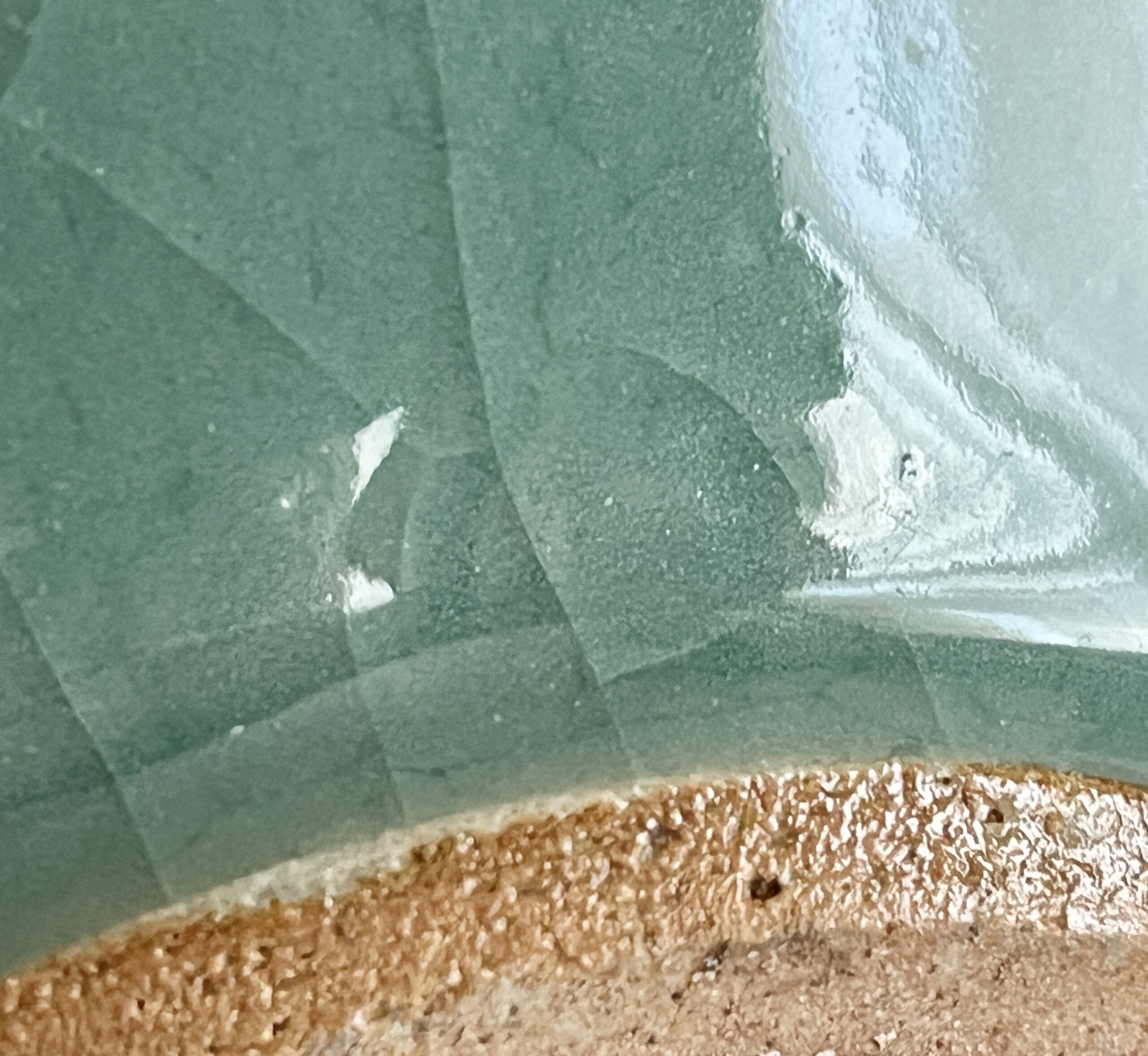 成良仁 （師 人間国宝 田村耕一）　益子焼　青磁釉鉄絵壷　青瓷　花入　花器　茶道具の陶印