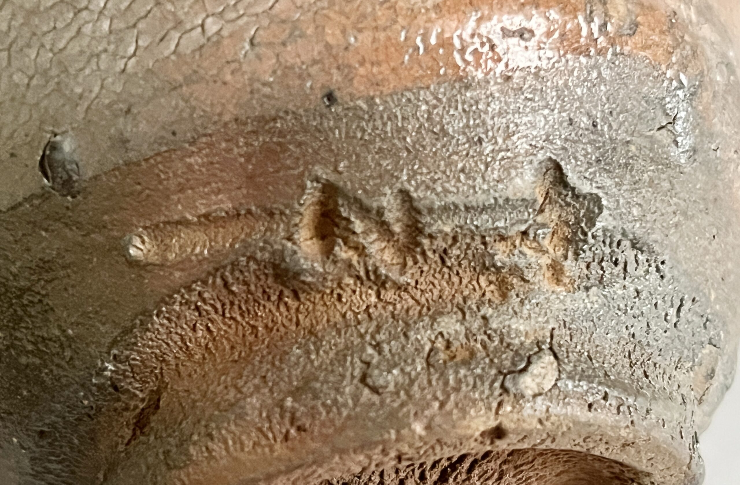 田中佐次郎　唐津　皮鯨茶碗　茶道具の陶印