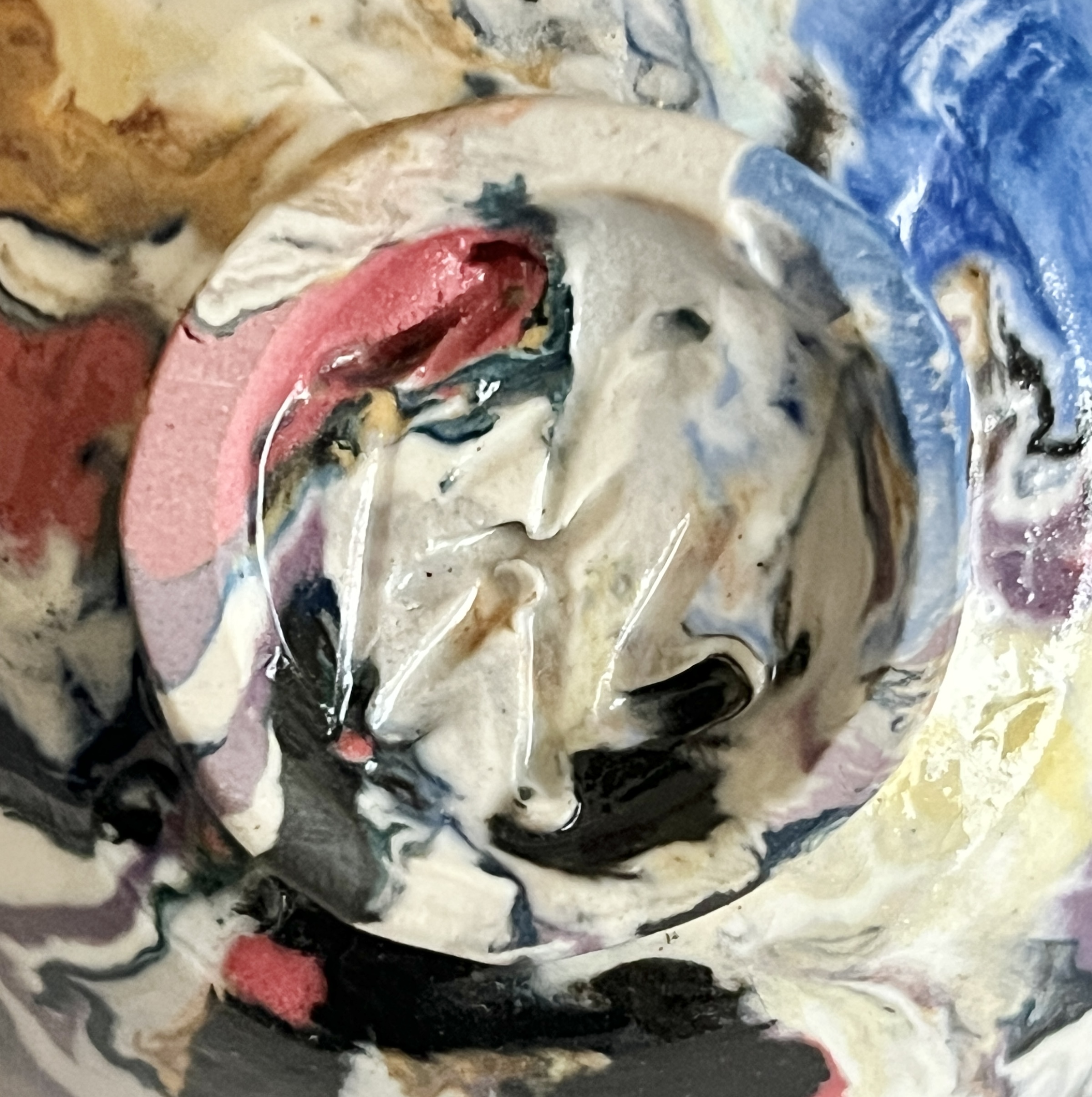 ★ 人間国宝 松井康成 萃瓷練上酒呑 ぐい呑 酒盃 酒器の陶印