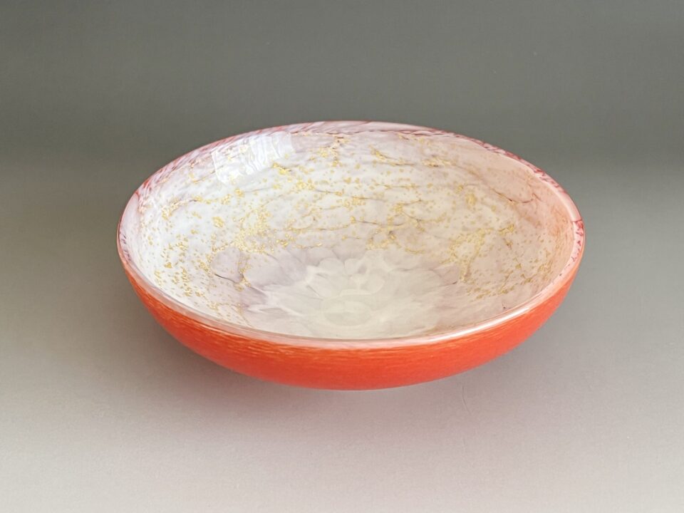 ⚫︎ 西中千人　金彩　硝子平茶碗　ガラス工芸　茶道具