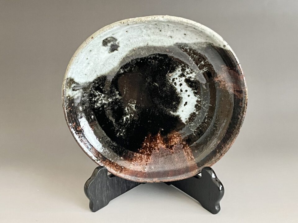 鮎貝晄月 （師 月形那比古） 海潮居　鬼伊賀　丸皿　和食器　飾り皿