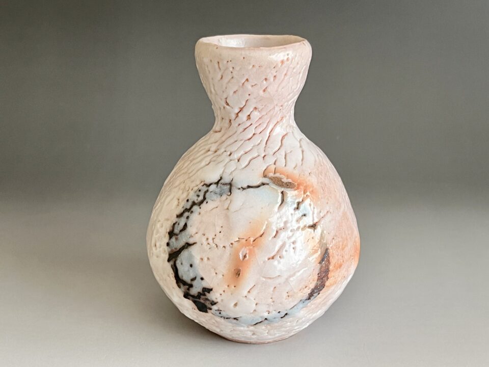 人間国宝 加藤孝造　絵志野　円窓　徳利　小壷　酒器　花瓶　花入　花器