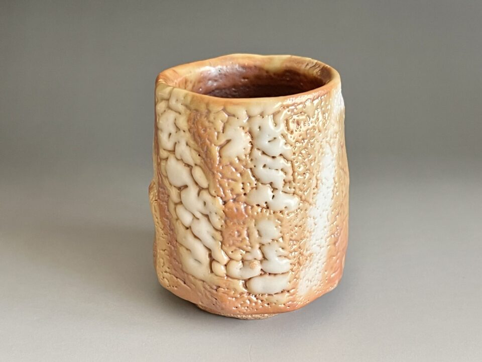 ★ 鈴木富雄　耀変　金志野湯呑　窯変　湯碗　