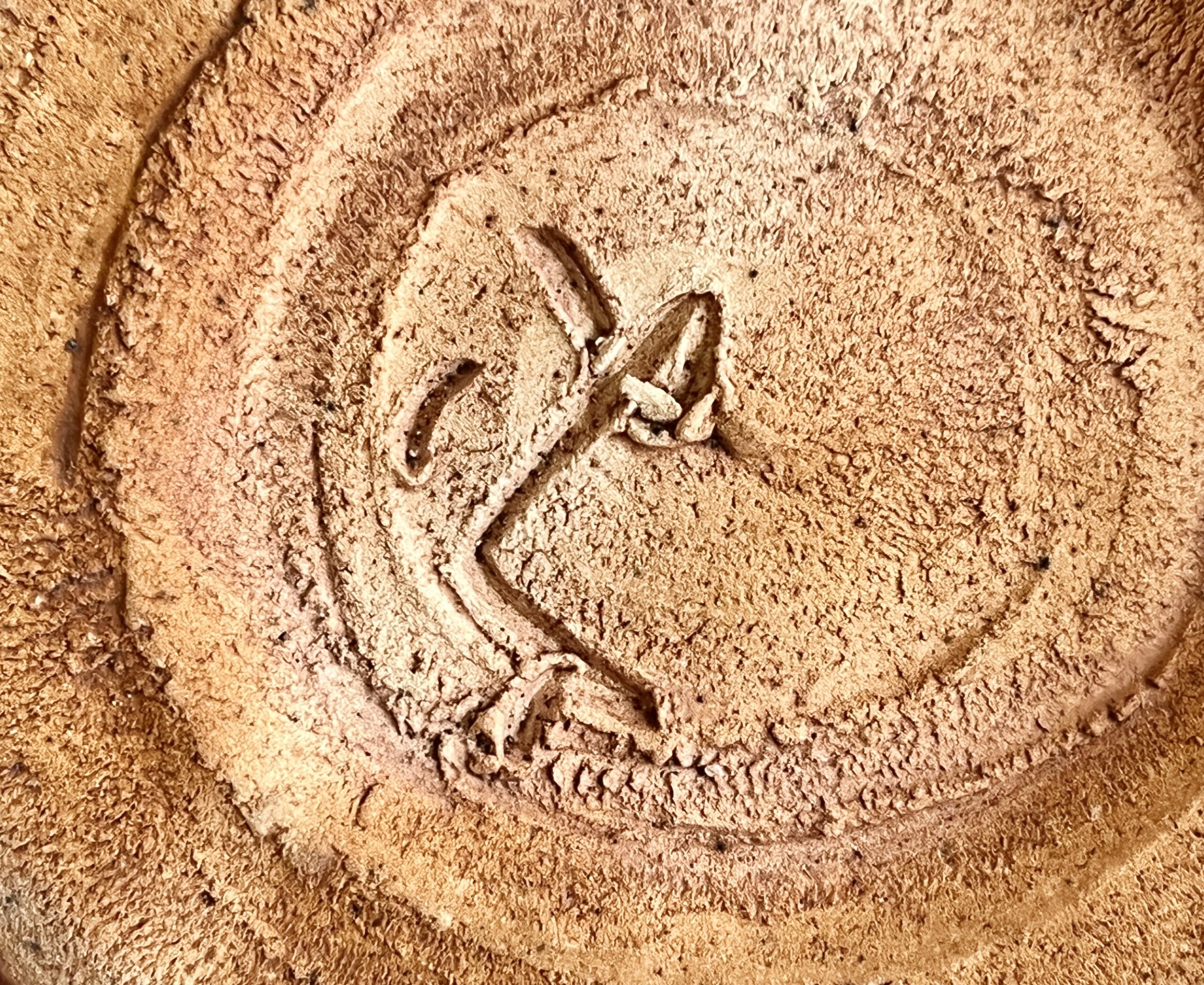 ★ 加藤豊久 （土代久） 鼡志野椿扁壷　胴径38.5㎝　出展作　花入　花器　茶道具　オブジェの陶印