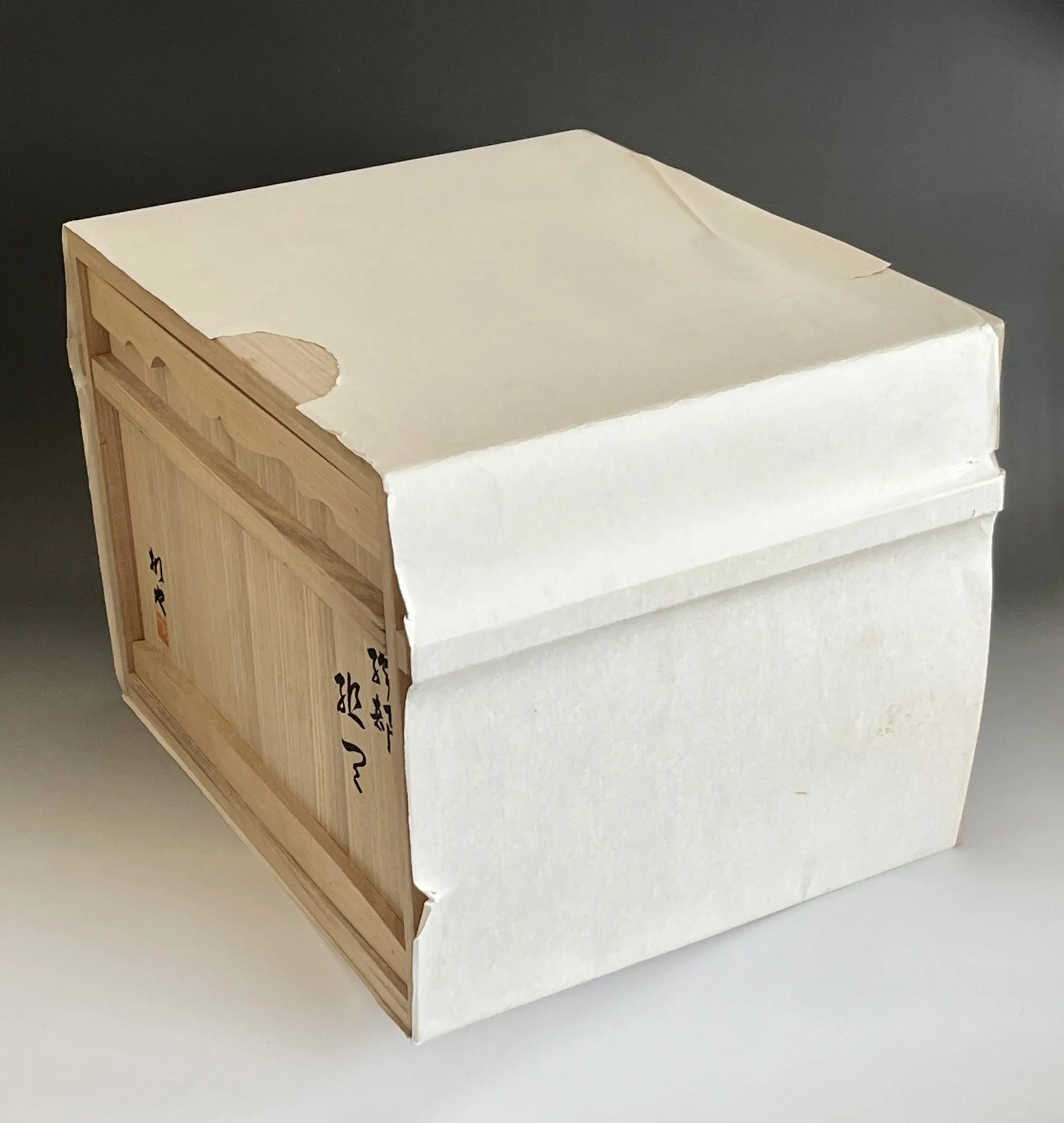 共箱／共布（ヤケ、汚れ有り）