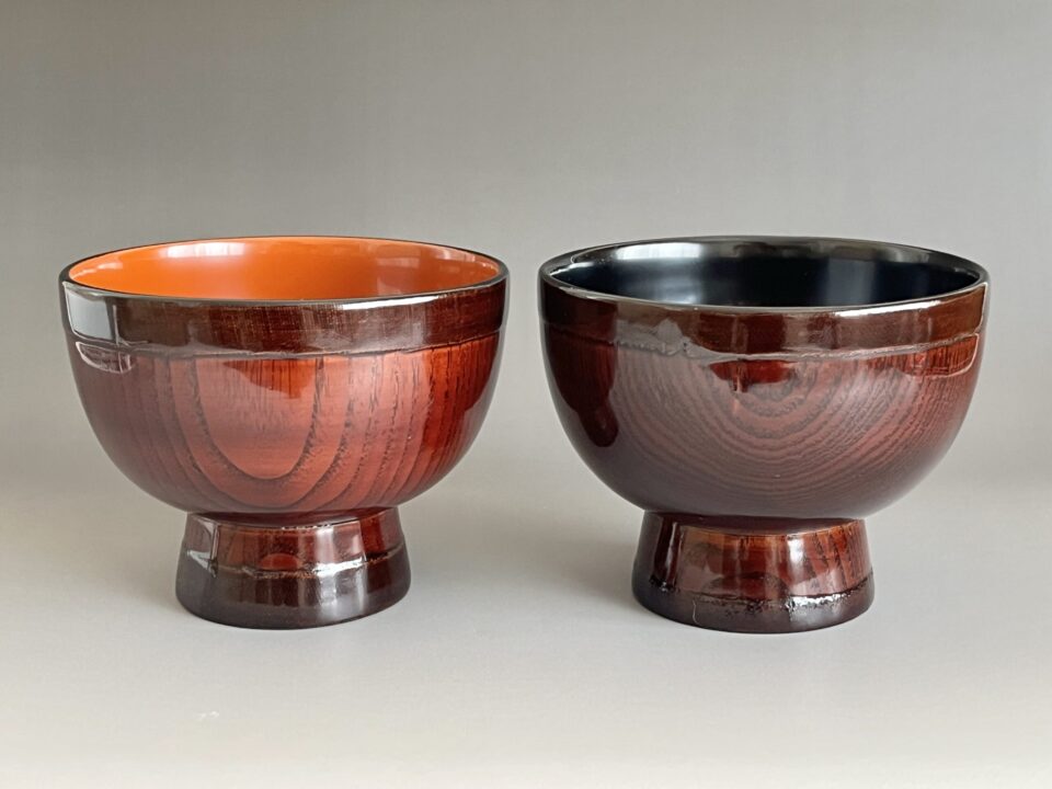 ★ 輪島塗　合鹿椀　二客　汁椀　漆芸　和食器