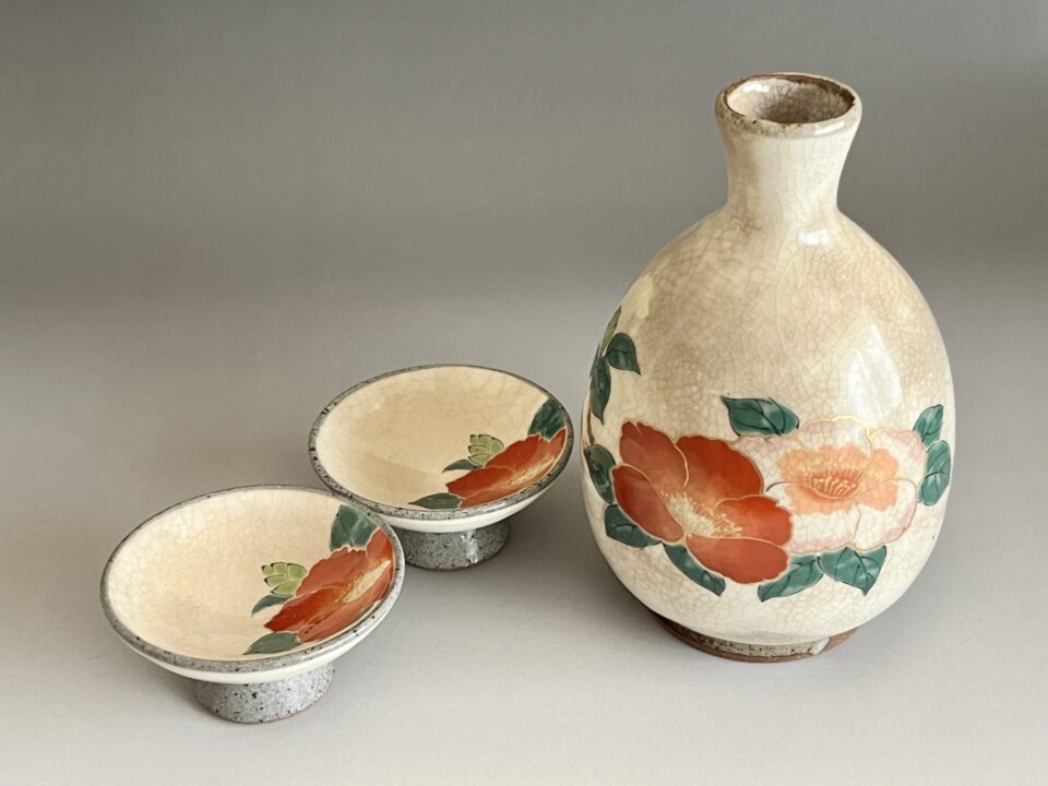 林九郎窯　有田焼　（波佐見焼）　四季彩　酒器揃　徳利　ぐい呑　酒盃