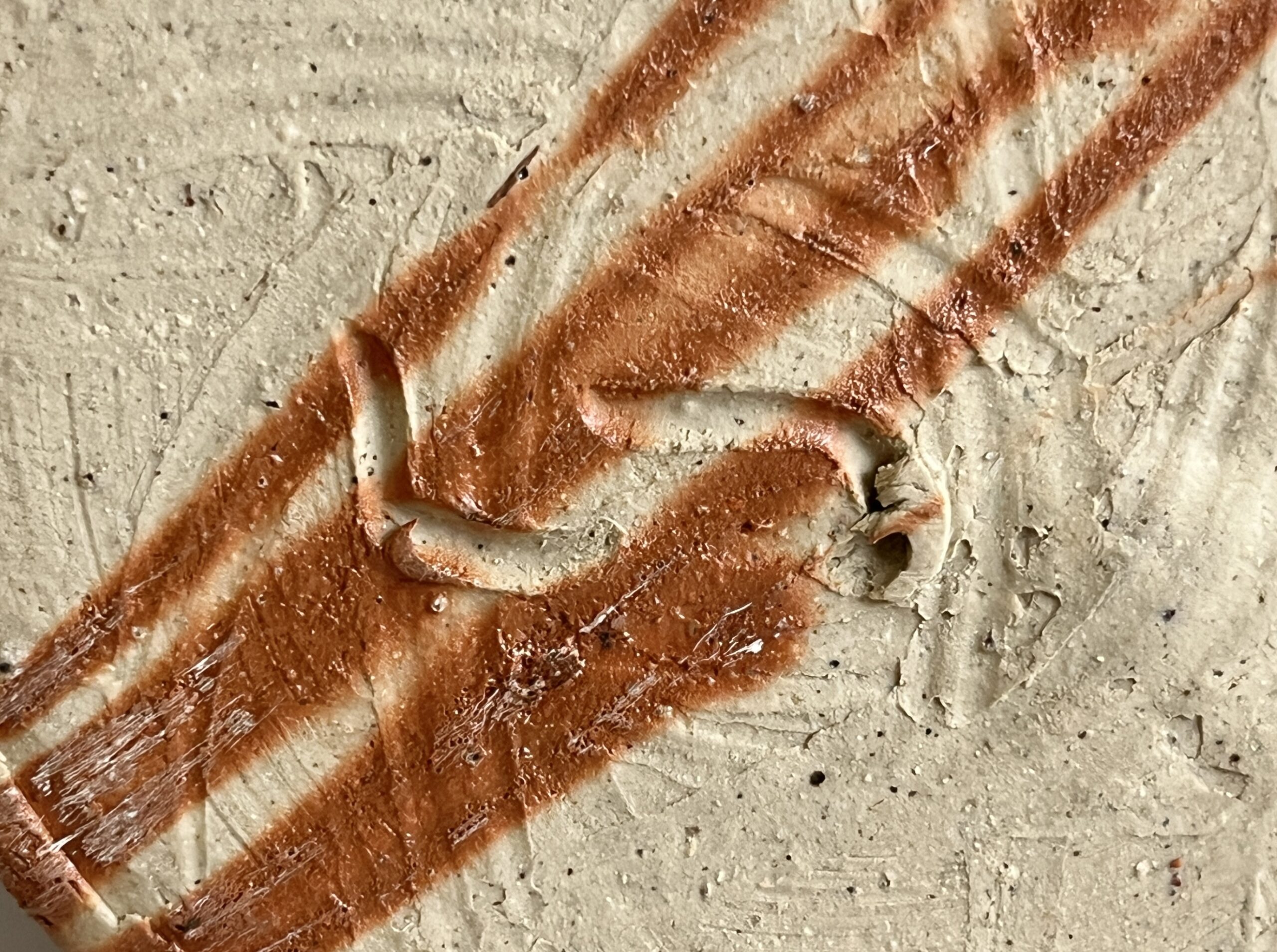 中村六郎　備前　麦酒呑　緋襷　ビアマグ　カップ　酒器の陶印