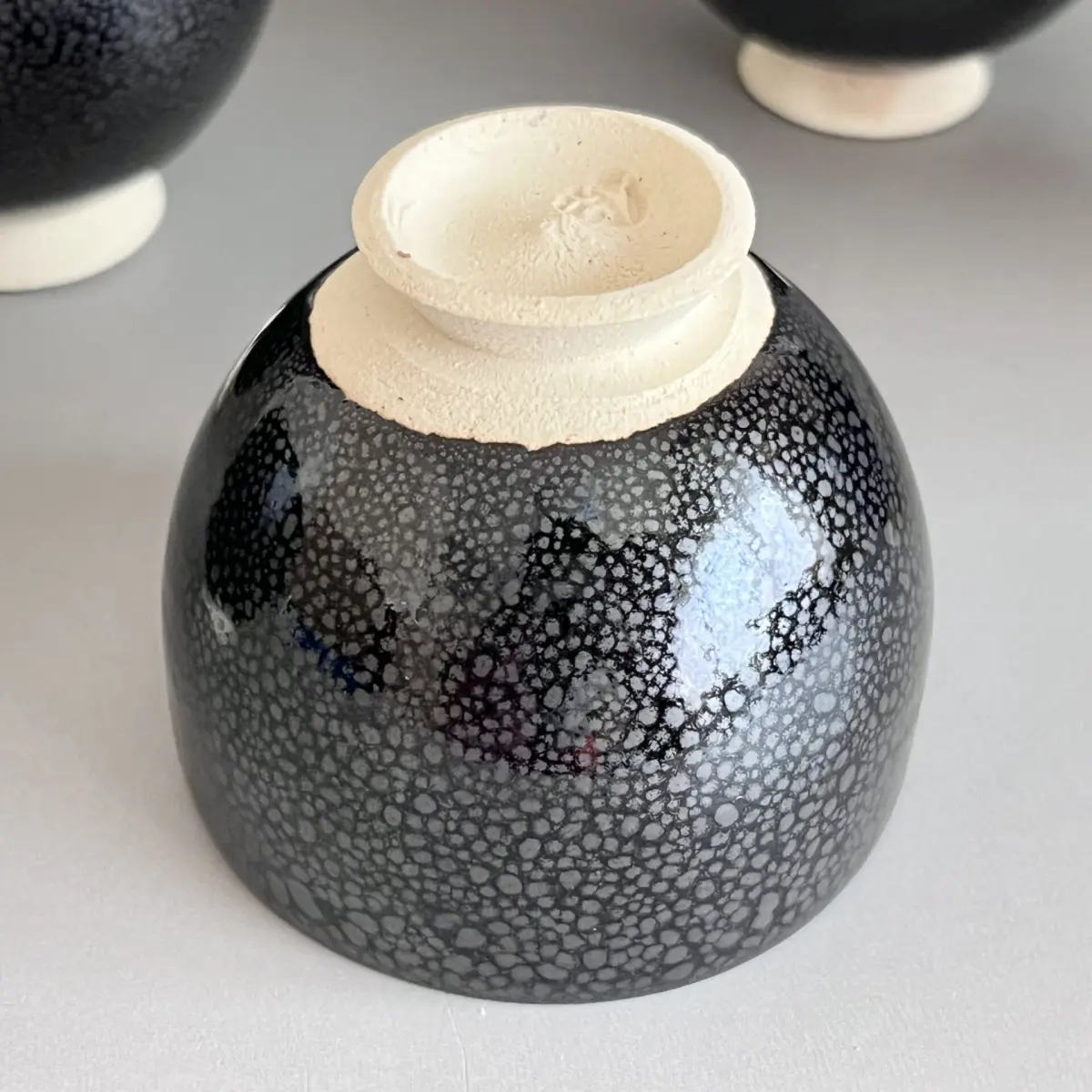 清水保孝　粉引抹茶碗　粉引茶碗　　茶道具 本物保証 (父：人間国宝 清水卯一) 清水保孝 粉引抹茶碗 粉引茶碗 茶道具 本物保証 (父：人間国宝 清水卯